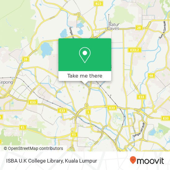 ISBA U.K College Library map