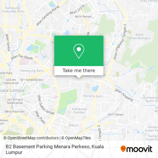 B2 Basement Parking Menara Perkeso map