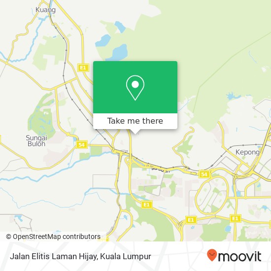 Jalan Elitis Laman Hijay map