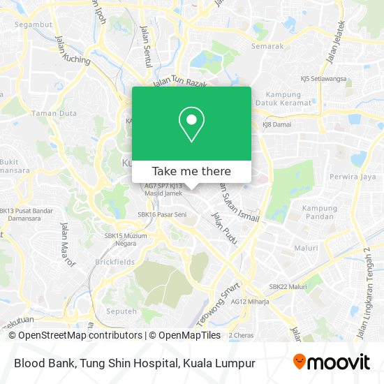 Blood Bank, Tung Shin Hospital map