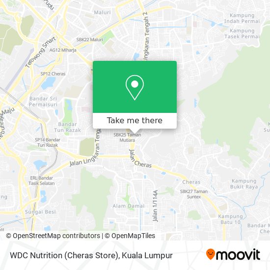 WDC Nutrition (Cheras Store) map