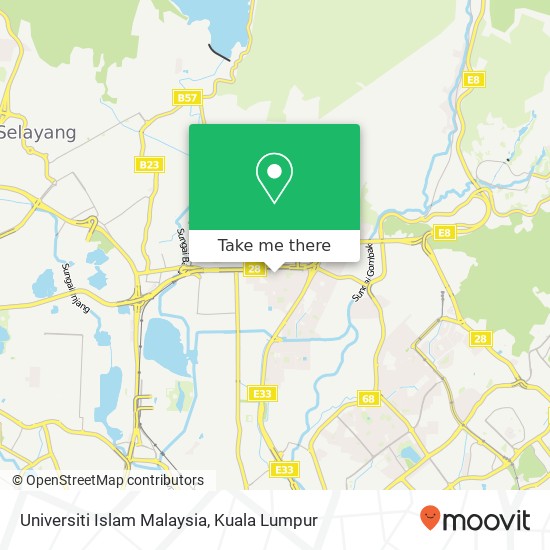 Peta Universiti Islam Malaysia