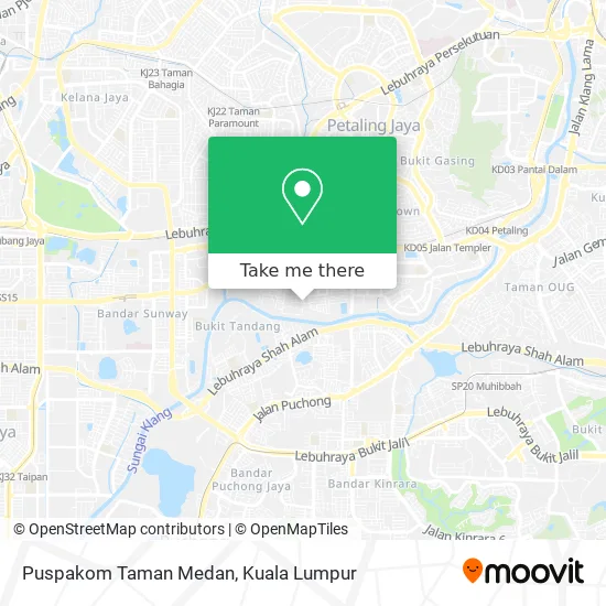 Puspakom Taman Medan map
