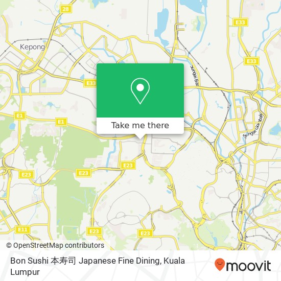 Bon Sushi 本寿司 Japanese Fine Dining map