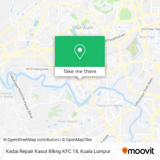 Peta Kedai Repair Kasut Blkng KFC 18