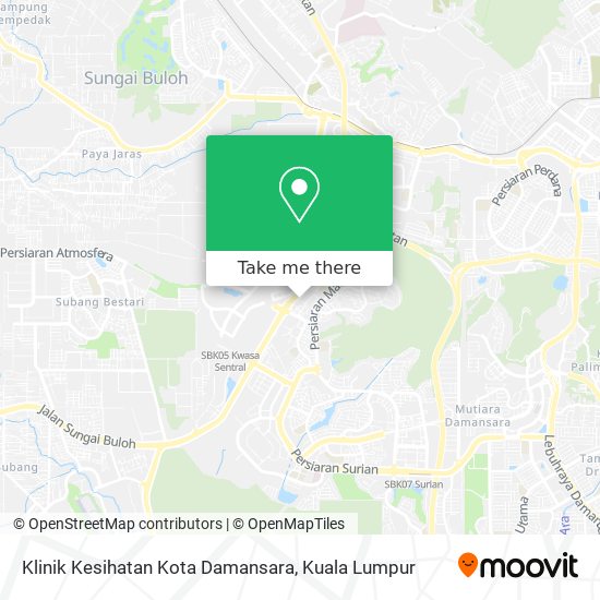 Klinik Kesihatan Kota Damansara map