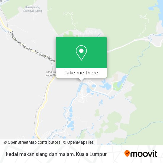 kedai makan siang dan malam map