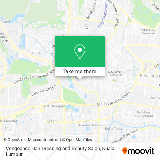 Vengeance Hair Dressing and Beauty Salon map