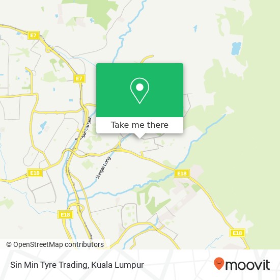 Sin Min Tyre Trading map