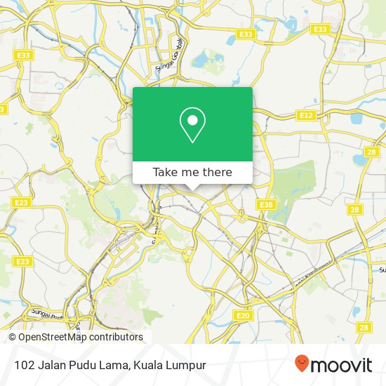 102 Jalan Pudu Lama map