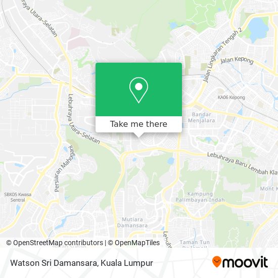 Watson Sri Damansara map
