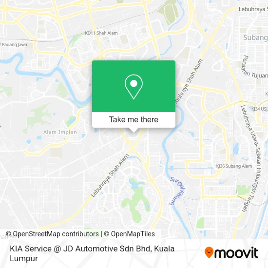 KIA Service @ JD Automotive Sdn Bhd map