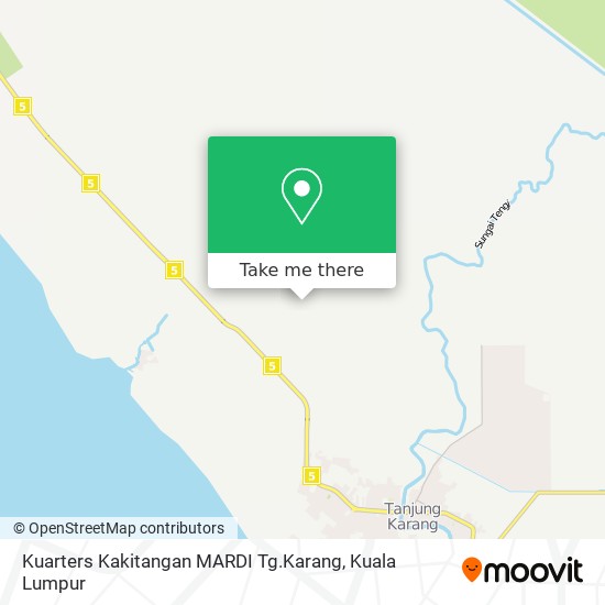 Peta Kuarters Kakitangan MARDI Tg.Karang