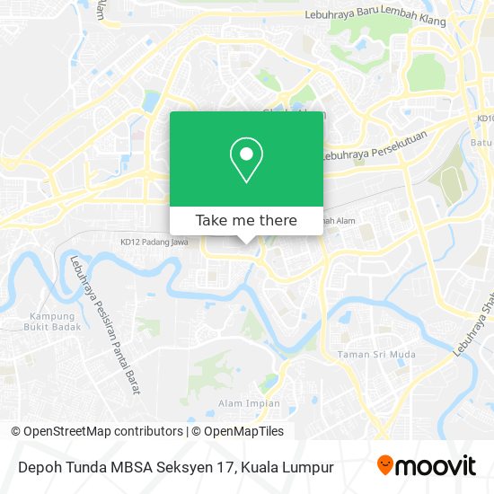 Depoh Tunda MBSA Seksyen 17 map