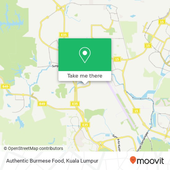 Authentic Burmese Food map