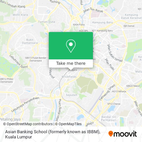 Asian Banking School (formerly known as IBBM) map