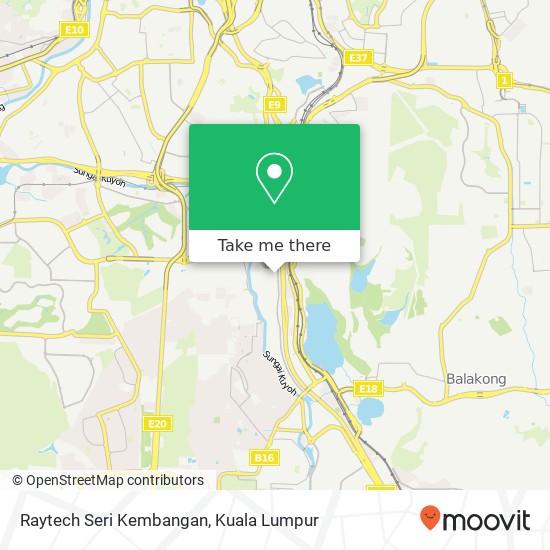 Raytech Seri Kembangan map