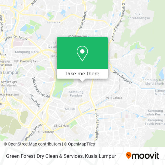 Green Forest Dry Clean & Services map