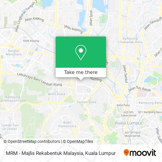 MRM - Majlis Rekabentuk Malaysia map