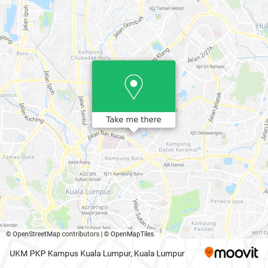 UKM PKP Kampus Kuala Lumpur map
