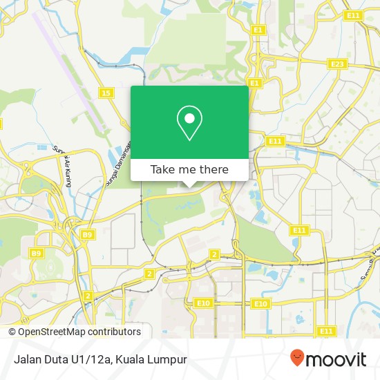 Jalan Duta U1/12a map