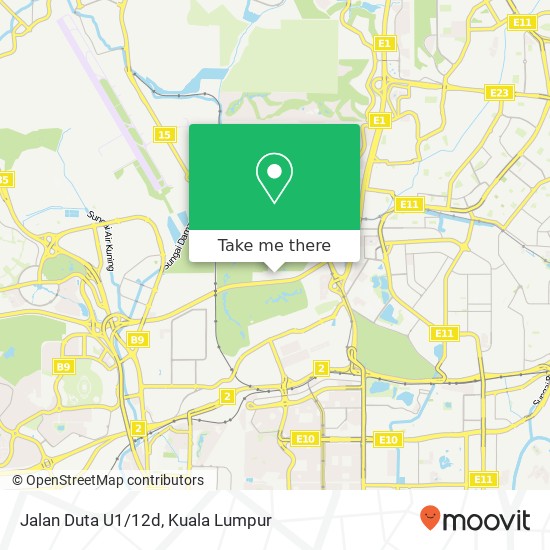 Jalan Duta U1/12d map