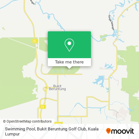 Swimming Pool, Bukit Beruntung Golf Club map