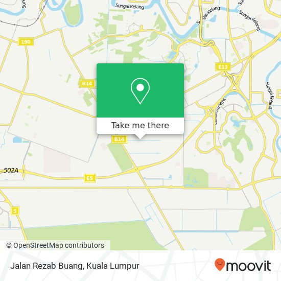 Jalan Rezab Buang map