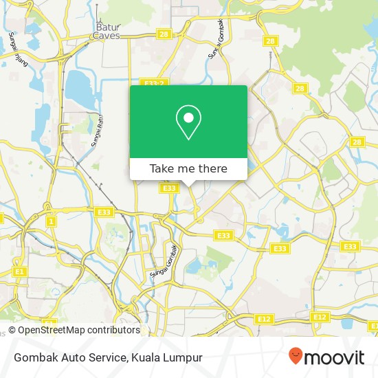 Peta Gombak Auto Service