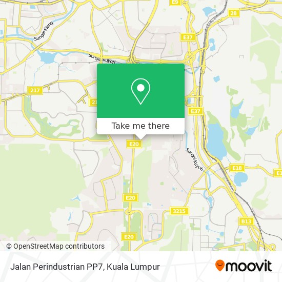 Jalan Perindustrian PP7 map