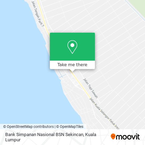 Bank Simpanan Nasional BSN Sekincan map