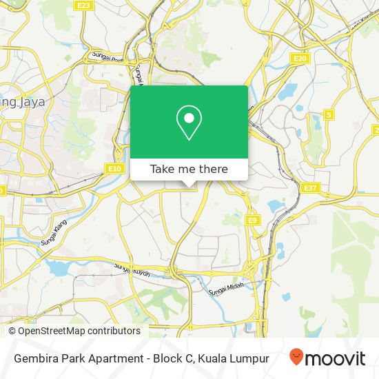 Peta Gembira Park Apartment - Block C