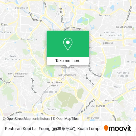 Restoran Kopi Lai Foong (丽丰茶冰室) map