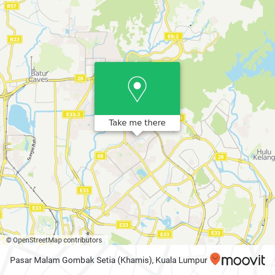 Pasar Malam Gombak Setia (Khamis) map