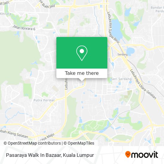 Pasaraya Walk In Bazaar map