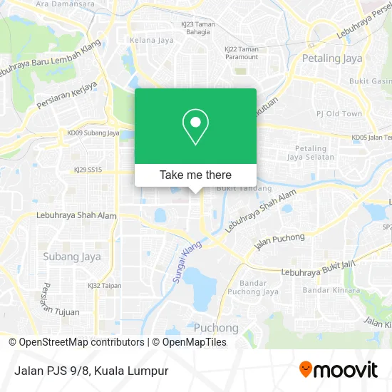 Jalan PJS 9/8 map