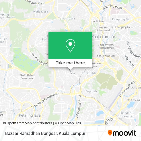 Bazaar Ramadhan Bangsar map