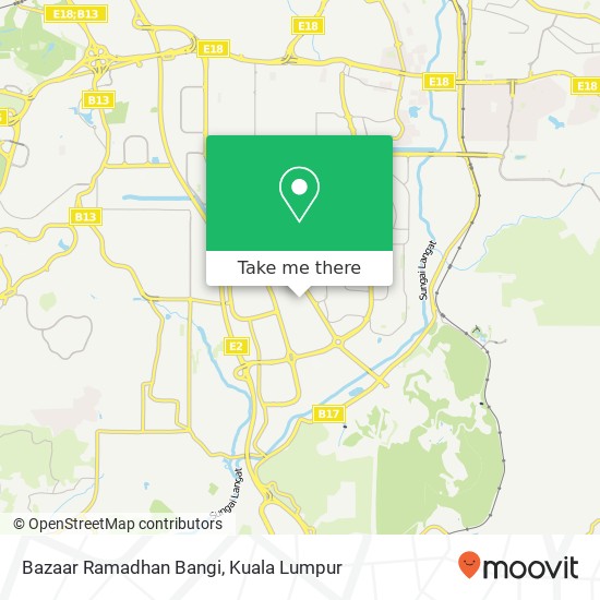 Bazaar Ramadhan Bangi map