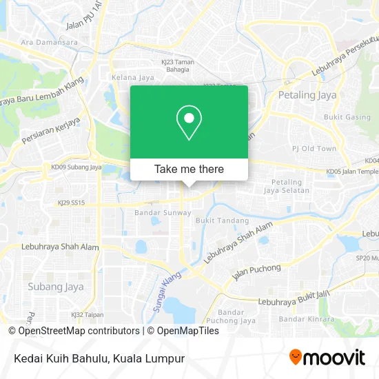 Kedai Kuih Bahulu map