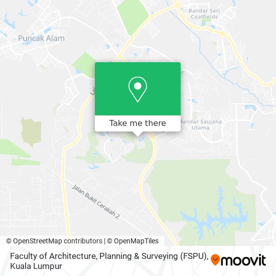 Faculty of Architecture, Planning & Surveying (FSPU) map