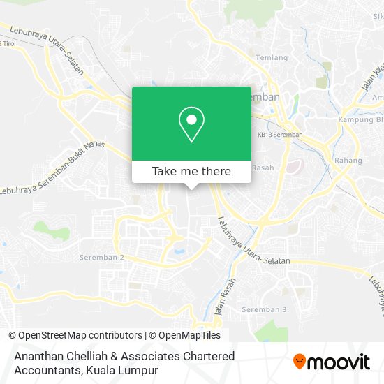 Ananthan Chelliah & Associates Chartered Accountants map