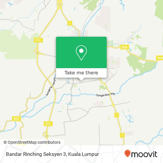 Peta Bandar Rinching Seksyen 3