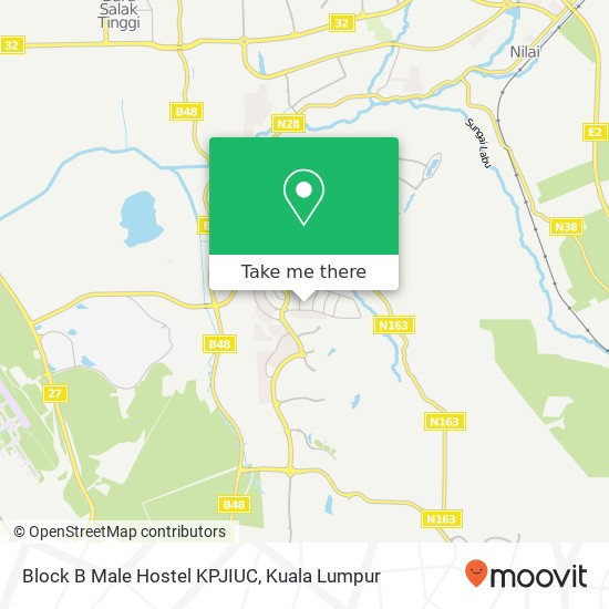 Block B Male Hostel KPJIUC map