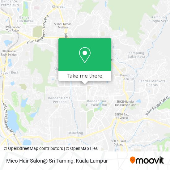 Mico Hair Salon@ Sri Taming map