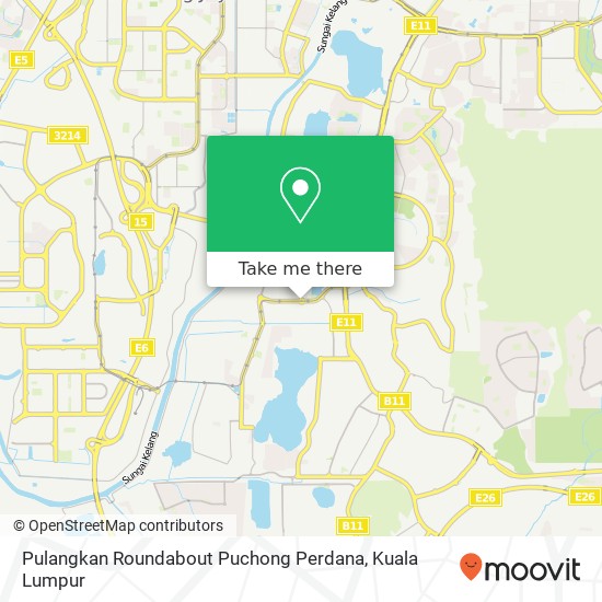 Pulangkan Roundabout Puchong Perdana map