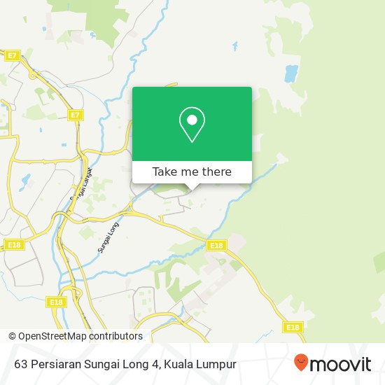 63 Persiaran Sungai Long 4 map