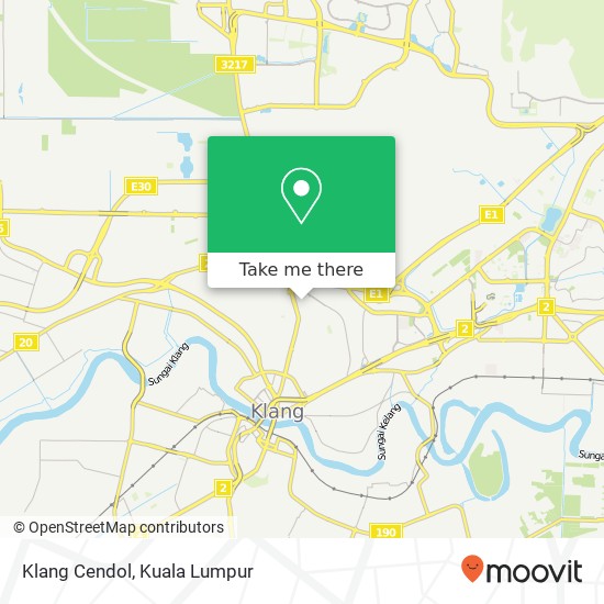 Klang Cendol map