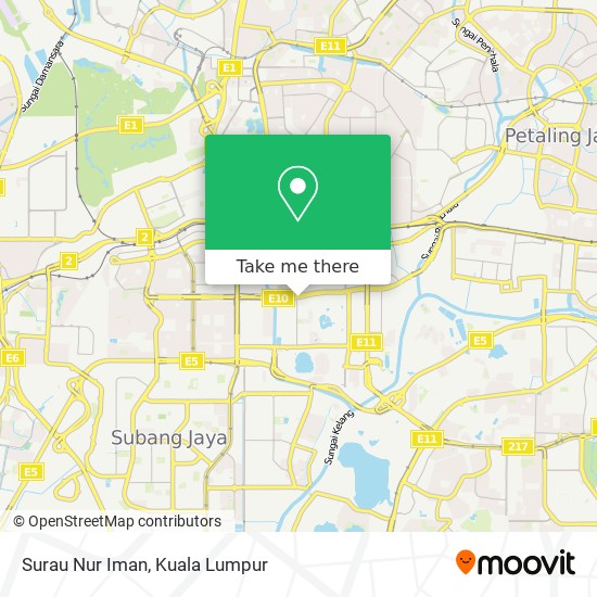 Surau Nur Iman map