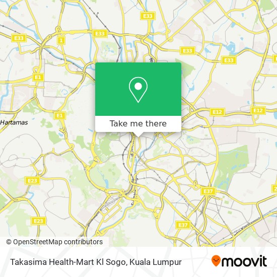 Takasima Health-Mart Kl Sogo map
