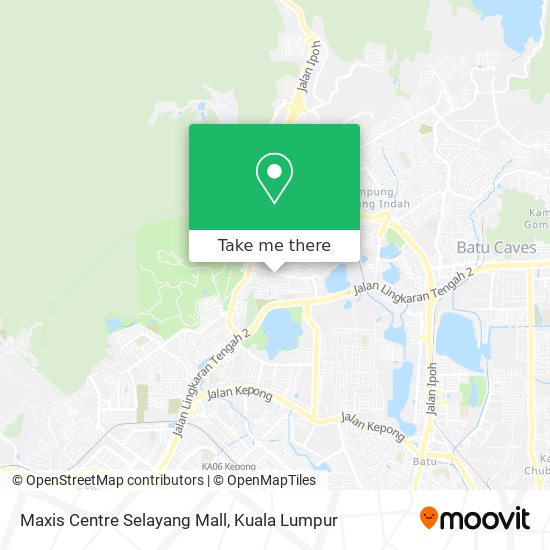 Peta Maxis Centre Selayang Mall